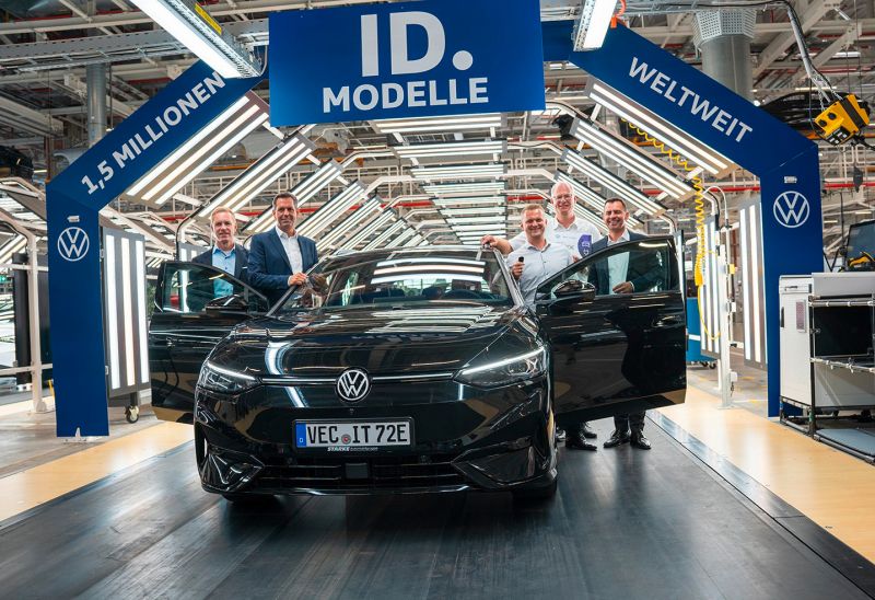 Meilenstein der Transformation: VW liefert das 1,5-millionste vollelektrische ID. Modell aus
