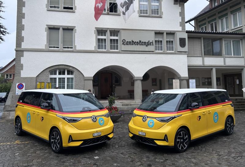 Erweiterung Rufbus-Angebot Appenzell: der elektrische ID. Buzz als Mini-Postauto
