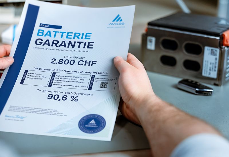 AVILOO bringt Batterie-Garantie für gebrauchte Elektroautos in die Schweiz