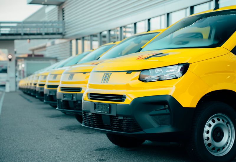 64 vollelektrische Fiat E-Doblò mit Allradantrieb für die Post