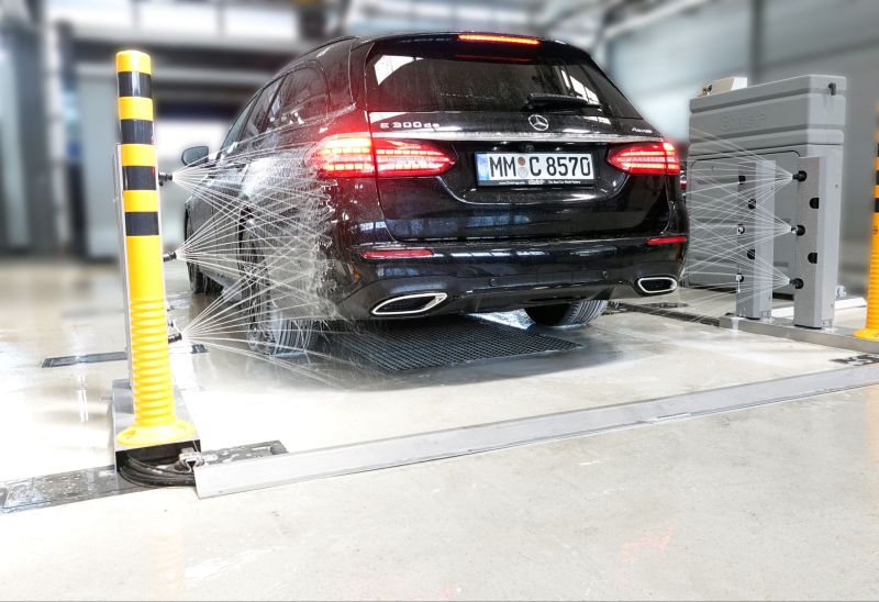 Spraybar von Christ Wash Systems: Automatisch vorsprühen