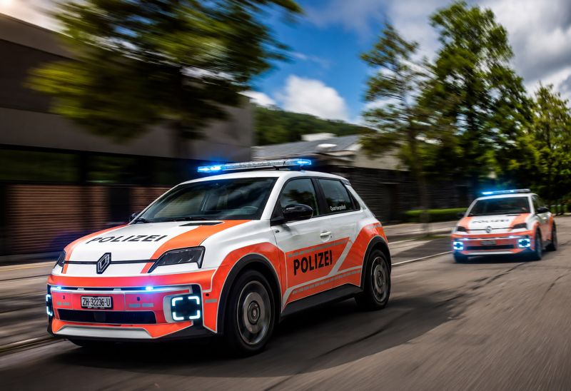 Quartierpolizei Winterthur: Der Renault 5 ist jetzt im Streifendienst im Einsatz