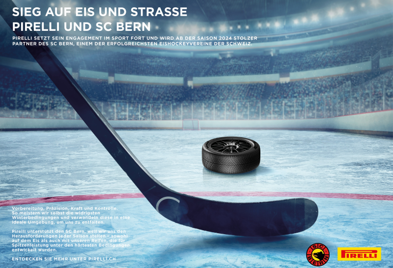 Der SC Bern fährt kommende Saison mit Pirelli