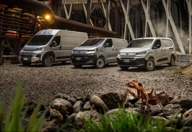 Mit Biss auf der Baustelle: Fiat lässt die Ameise für sich sprechen