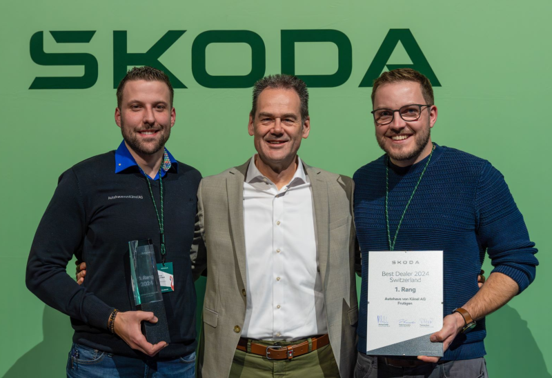 Auszeichnung für die besten Skoda Partner 2024