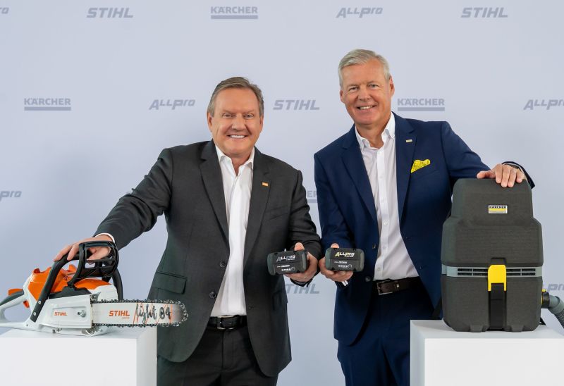 Kärcher und Stihl starten wegweisende Akku-Allianz