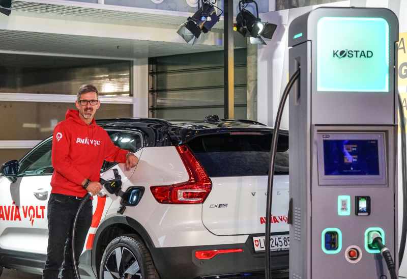 Avia Volt zeigte an der Auto Zürich die weltweit erste 600-kW-Ladestation