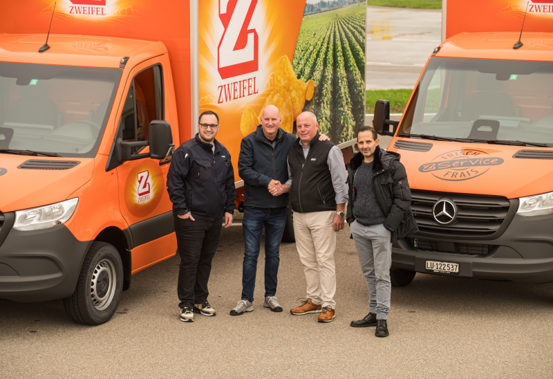 Zweifel Produkte mit Mercedes-Benz unterwegs: Neue Sprinter für die Zweifel Chips & Snacks AG