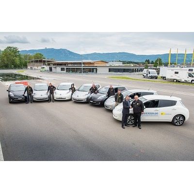 Sieben neue Nissan Leaf für TCS Training & Events