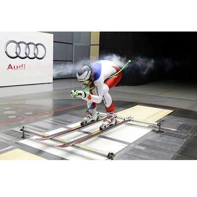   Schweizer Ski-Stars testen im Audi-Windkanal