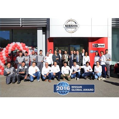 Nissan Global Award 2016 für Bertoni Automobili SA in Ascona