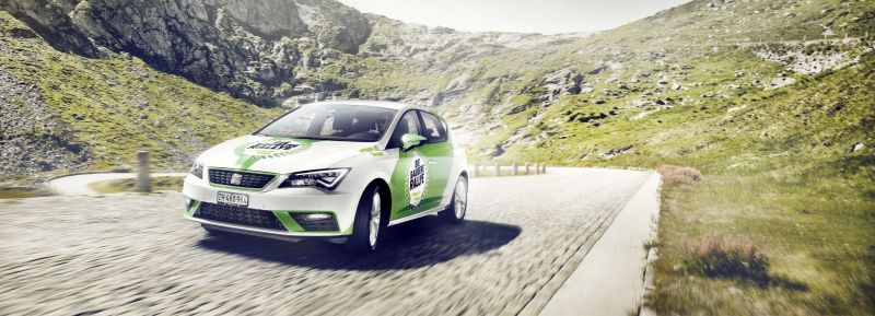 Seat ist als Fahrzeug-Sponsor Teil der Erdgas/Biogas-Rallye 