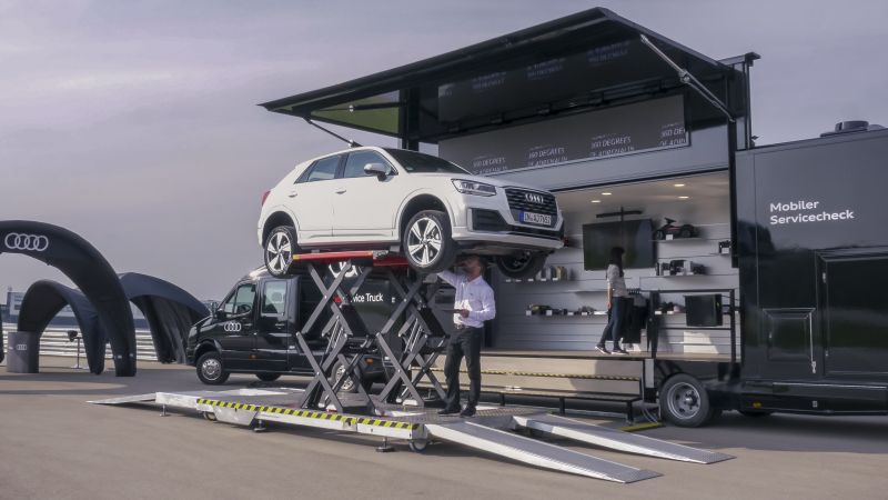 Audi Service Truck: Gratis Fahrzeug-Check von Audi