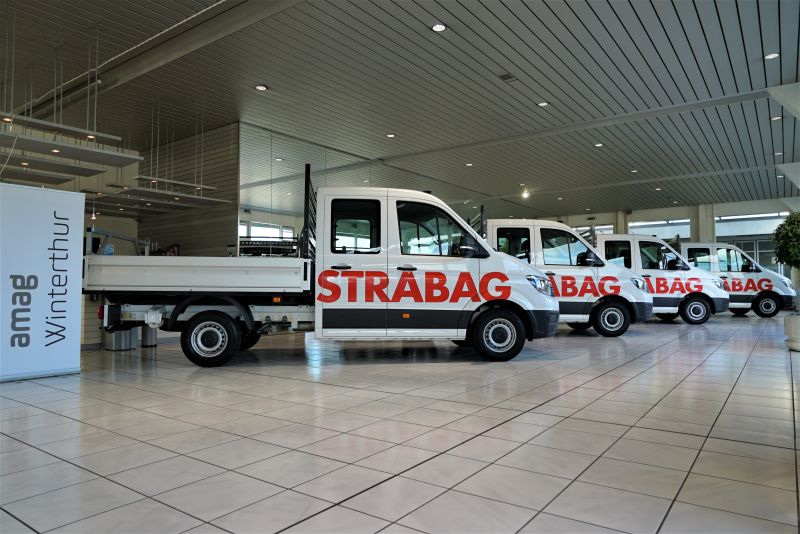 Vier neue VW Crafter für die STRABAG AG