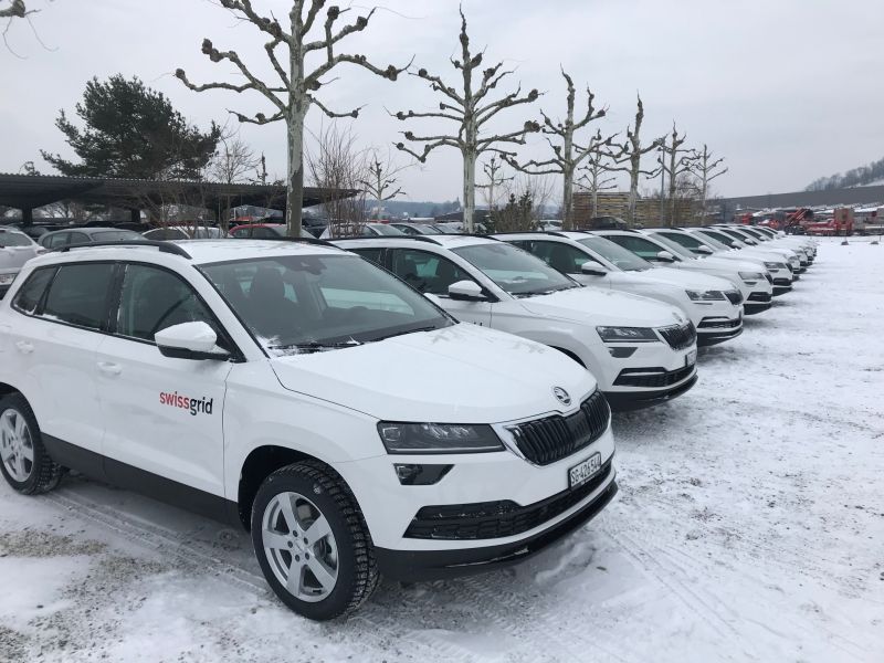   Swissgrid und ASAG setzen zusammen auf den neuen Skoda Karoq