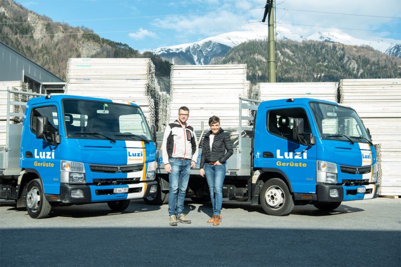   Luzi Gerüste AG setzt auf vier neue FUSO Canter 