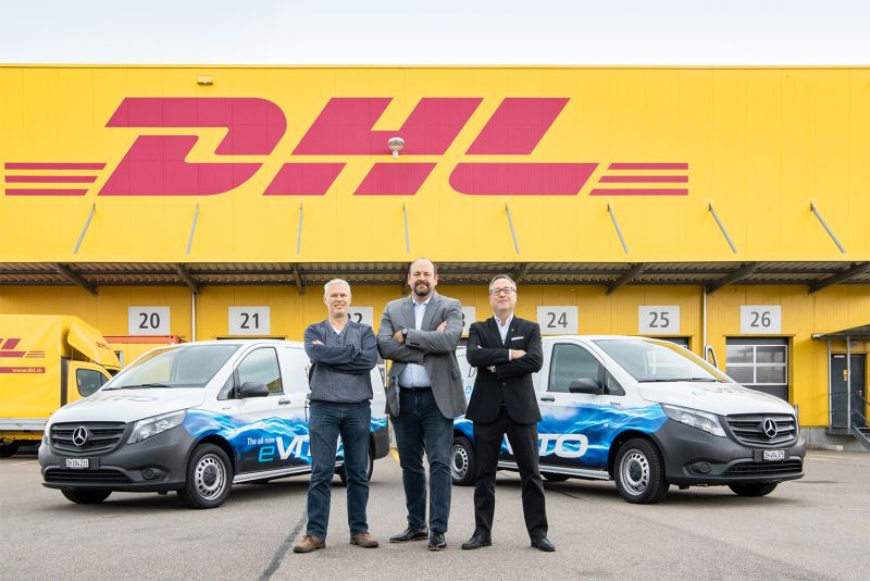 DHL Express (Schweiz) AG setzt auf den Mercedes-Benz eVito