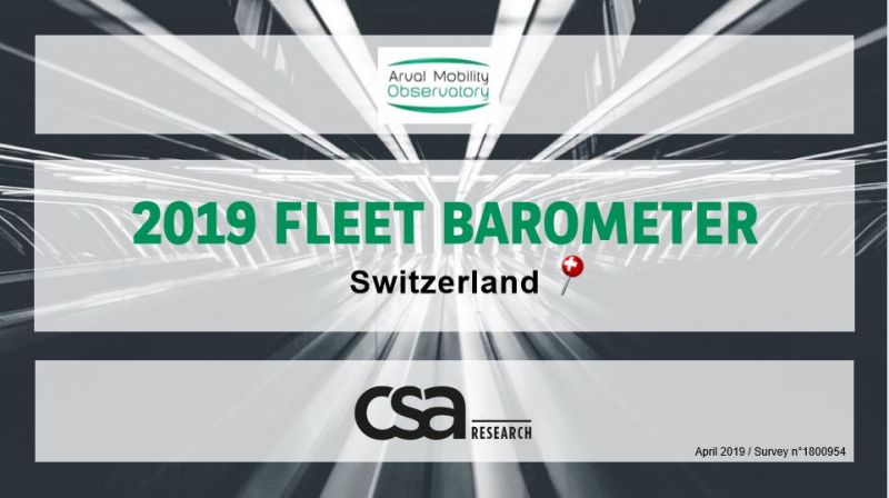   Arval Fleet Barometer 2019: Schweizer Unternehmensflotten leisten Beitrag zur Energiewende