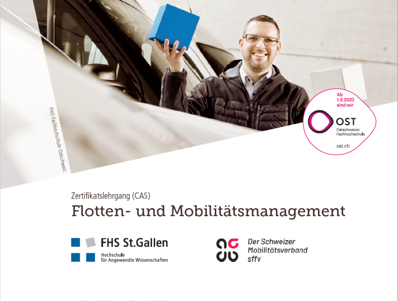 Zertifikatslehrgang (CAS) Flotten- und Mobilitätsmanagement startet am 6. März 2020  – jetzt anmelden!