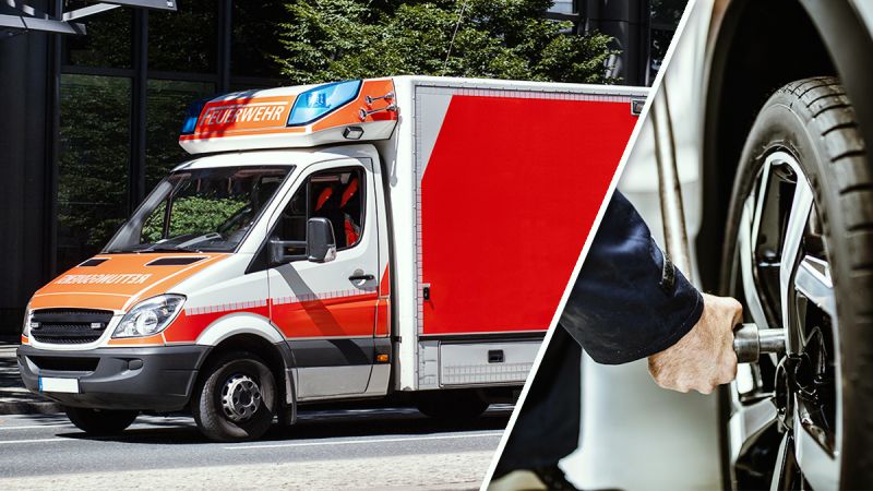 Gratis Ersatzreifen für Krankenwagen und schweizweiter Pannenservice