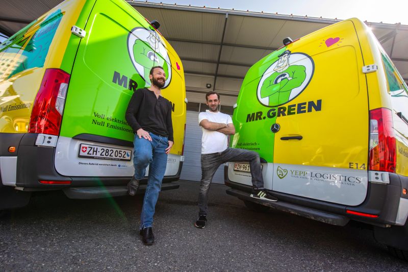   Nachhaltiges Trio: YEPP Logistics, Mr. Green und Mercedes-Benz