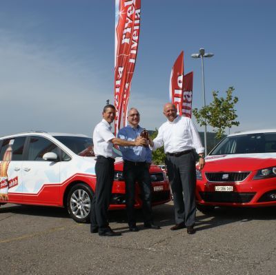   Rivella setzt auf den Seat Alhambra