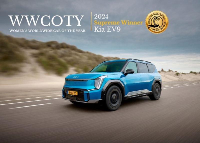 Kia EV9 gewinnt den «Women’s Worldwide Car of the Year» Award 2024