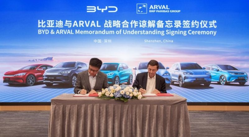    Arval und BYD (Build Your Dreams) verkünden europaweite Partnerschaft