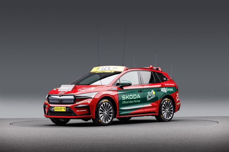   Umfassende Škoda-Fahrzeugflotte für Tour de France