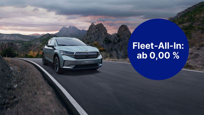   Smartes Angebot für Unternehmen: der Škoda Enyaq mit Fleet-All-In Paket von Movon im 0%-Leasing 