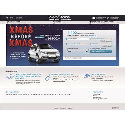   Peugeot lanciert neue webStore-Plattform