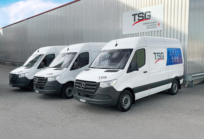 TSG Switzerland SA bezieht 6 neue Mercedes-Benz Sprinter