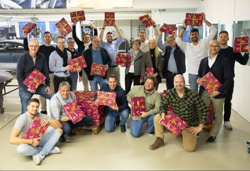 Weihnachtspäckli mit Herz: Axalta – André Koch setzt erneut auf gelebte Solidarität