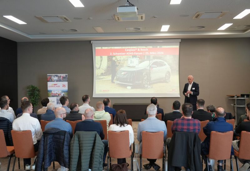Schweizer ADAS-Forum 2026: Carglass und Bosch setzen neue Standards bei der mobilen ADAS-Rekalibrierung
