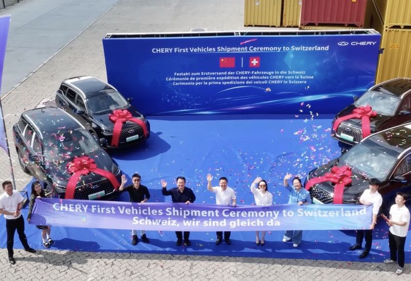 Chery: Erste Auslieferungen in die Schweiz starten