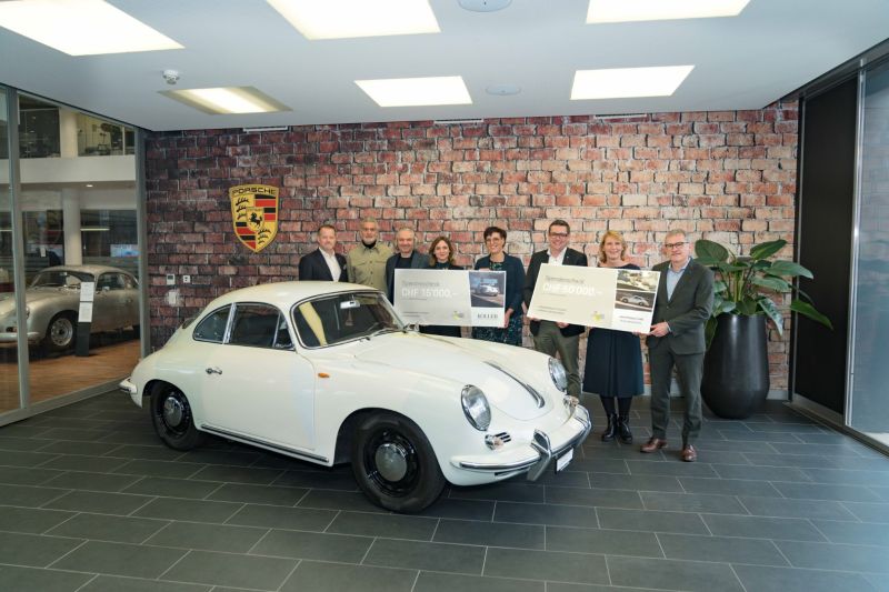 Porsche erfolgreich versteigert: 65'000 Franken für Kinderkrebshilfe Schweiz