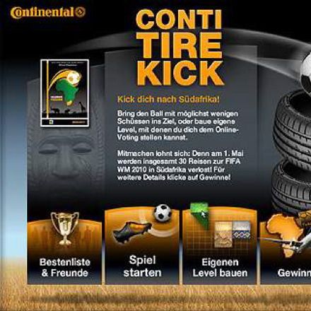 Online-Gewinnspiel: Mit Conti an die Fussball-WM