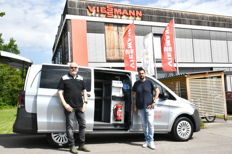 Massgeschneiderte Ausrüstung von 100 Mercedes Vito für Viessmann Schweiz