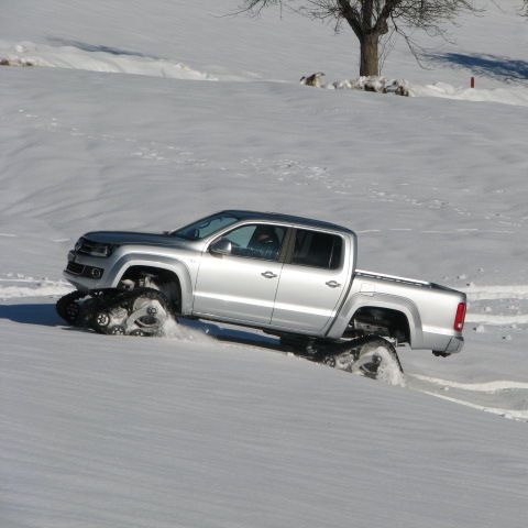 VW Amarok mit Raupenantrieb