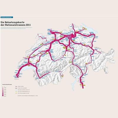 Verkehr auf Nationalstrassen nimmt weiter zu