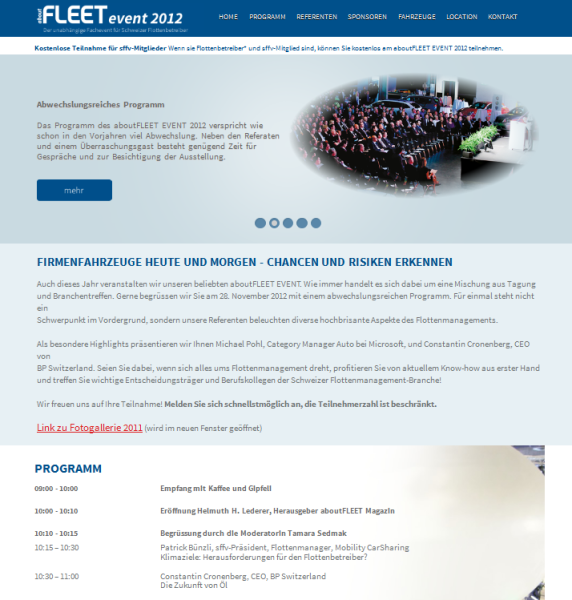 Neue Internetseite zum aboutFLEET EVENT