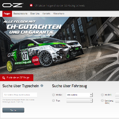 Neuer Onlineshop von OZ-Racing