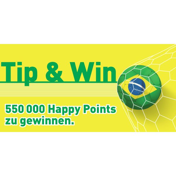 Auf WM-Spiele tippen und «Happy Points» gewinnen