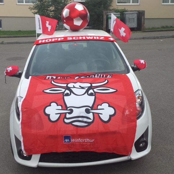  Das schönste WM-Fanauto stammt aus Winterthur