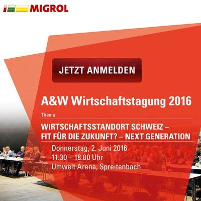 A&W Wirtschaftstagung 2016: Sind Sie fit für die Zukunft?