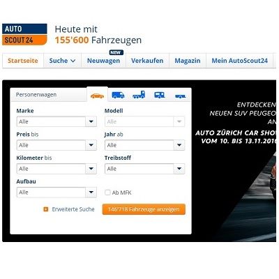 Auto verkauft oder Inseratepreis zurück bei Autoscout24