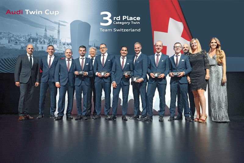 Audi Twin Cup 2017: die Schweiz holt 3. Platz bei der Service-WM 