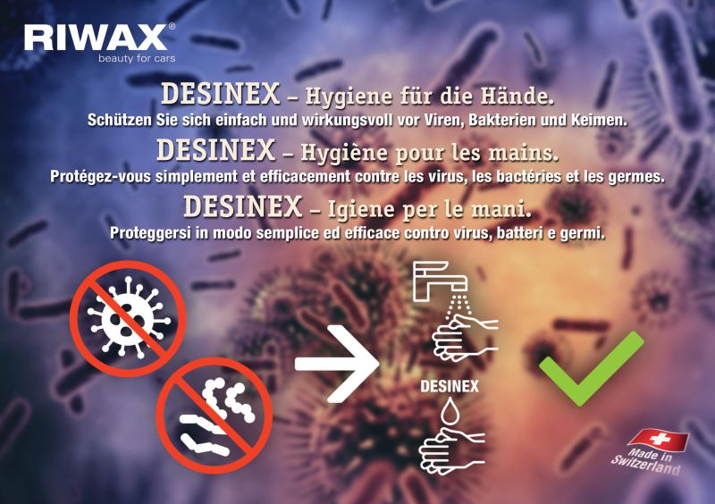 Mit Desinex von Riwax auf der hygienisch-sauberen Seite