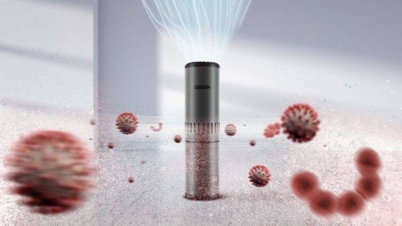 Virenkiller to go: Osram bringt portable UV-C-Luftreiniger