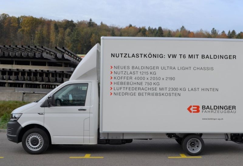 VW T6.1: Baldinger Ultra Light-Chassis erhält UBB